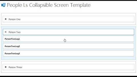 LightSwitch HTML Client Collapsible List
