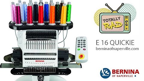 BERNINA E 16 Simplified