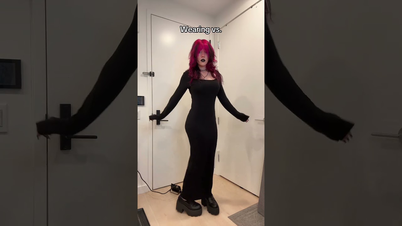 Wearing vs. Styling: Sword Edition🗡️ #sword #fashion #eldenring #fantasy #relatable #gothic #goth