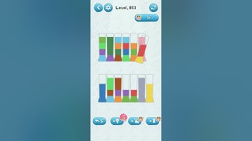water sort puzzle game level 863 Numpuz android ios games funny gaming all level mobile game