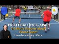 Pickleball 35 mens doubles championship match picked apart  learn from watching