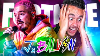 REACCIONANDO AL CONCIERTO DE J BALVIN EN FORTNITE - TheGrefg