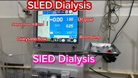 SLED dialysis procedure (sustained low efficiency dialysis) #sleds #hemodialysis #ckdpatient