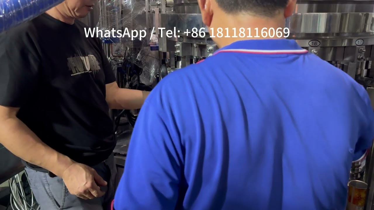 Automatic 18-6 Isobaric Can Filling Sealing Machine (Change Mold / Adjustment From Paper to 250ml)