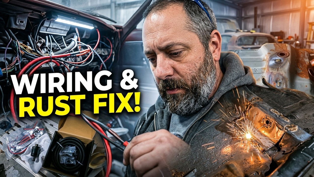 Patching Rust & Upgrading Wiring on the 1981 RX7 FB - YouTube