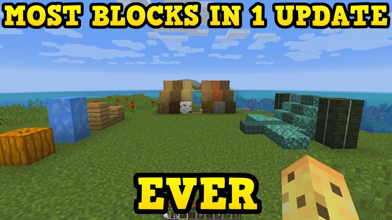 All Of The New Blocks In Minecraft 1 13 S Update Aquatic Youtube