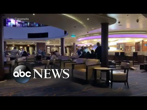 Panic, chaos as wind gusts cause Norwegian cruise ship to lean