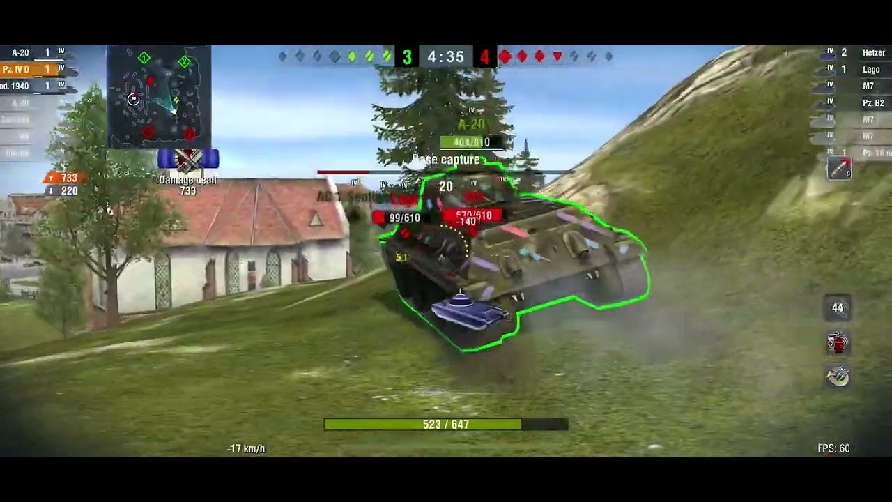 WOT Blitz German Tier 4 medium tank stays concealed to win at Middleburg