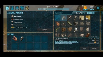 Sail plume on raft without any items in ARK mobile