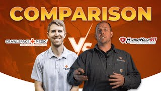 Crawlspace Medic Comparison | HydroHelp911 vs Crawlspace Medic