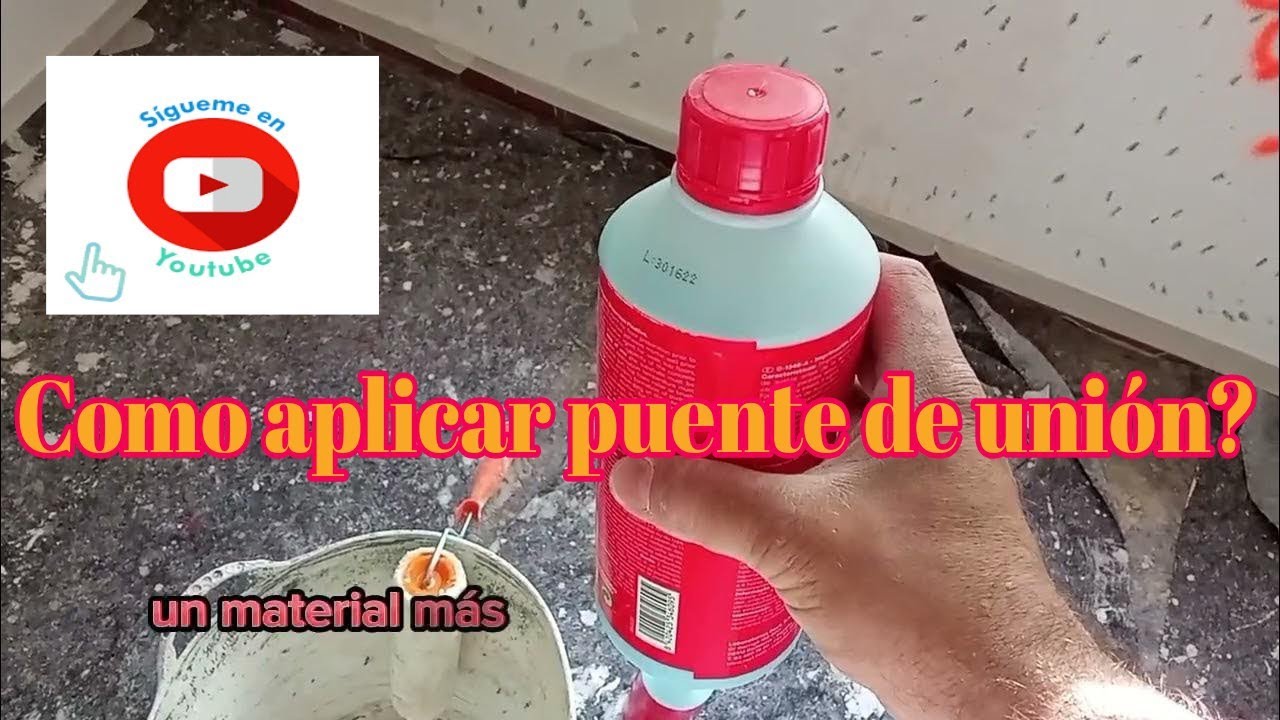 Cómo aplicar  puente de unión para quitar gotelé