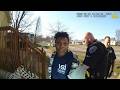 A woman's defiance of police orders ends in arrest