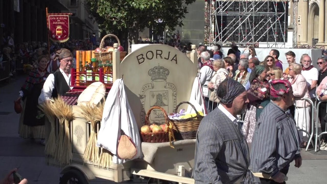 Ofrenda de Frutos Zaragoza 2022 plaza del Pilar