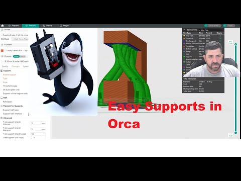 Orca Slicer - Quick and easy support settings - YouTube