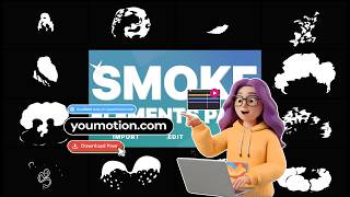Smoke Elements Pack — Cartoon Flame FX Set Free (Ae)