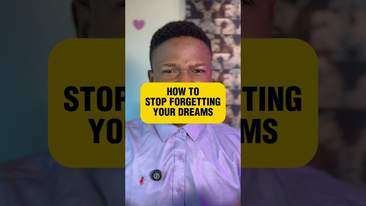 How to stop FORGETTING YOUR DREAMS | Joshua Generation 