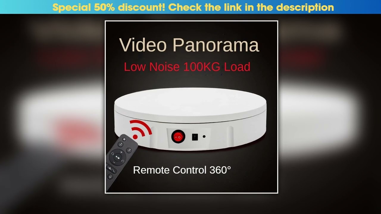 30CM 100kg load Electric Rotating Display Stand 360 Degree Turntable Jewelry Holder Battery for