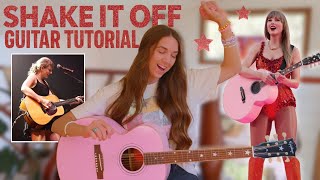 Shake It Off Guitar Tutorial | Taylor Swift (Chords + Strumming Lesson)