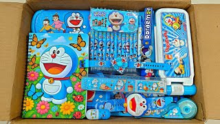 Satisfying With Unboxing Doraemon Stationery, Doraemon Toy Collection, Pencil Box, Notebook 📚