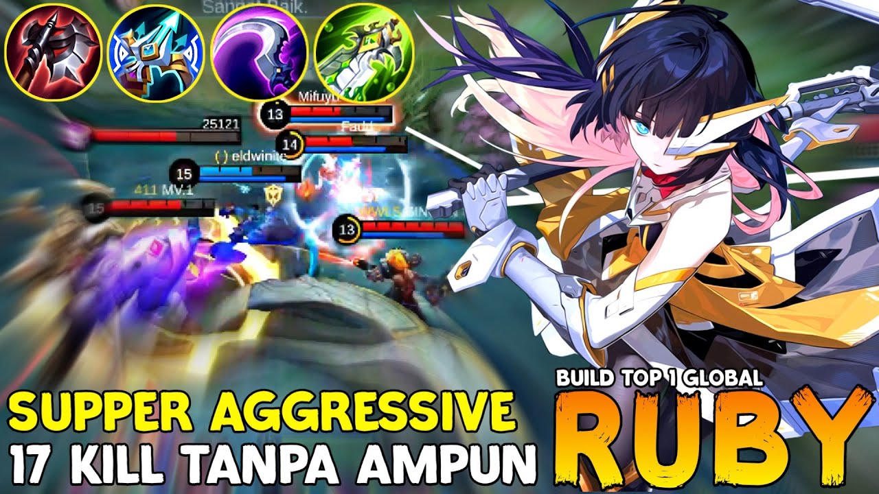 Tahun Baru 2024 Pakai Ruby Full Damage | Build Top 1 Global Ruby ...