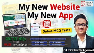 New App  &amp; Website 💥| All-in-One for Classes, MCQs, Tests | CA Siddharth Agarwal