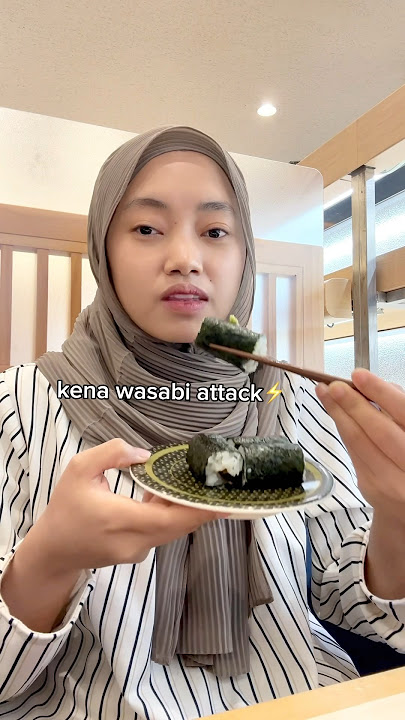 wasabi attack mukanyaa wkwkw #wulmit #anakkost #adayinmylife #sushi