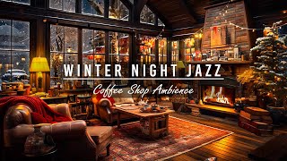 Embrace the Winter Coffee Shop Ambience ❄ Smooth Piano Jazz Music for Relaxing, Studying and Working