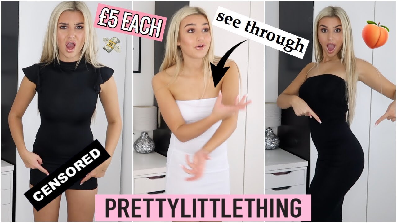 TESTING £5 DRESSES FROM PRETTY LITTLE THING - YouTube