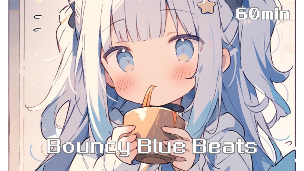 【フリーBGM / Chiptune】bouncy blue beats ~ ✨『1時間耐久再生』