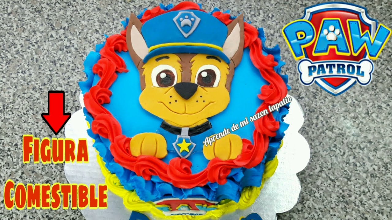 pastel de paw patrol para niño / pastel de paw patrol en chantilly / paw  patrol cake / paw patrol - YouTube