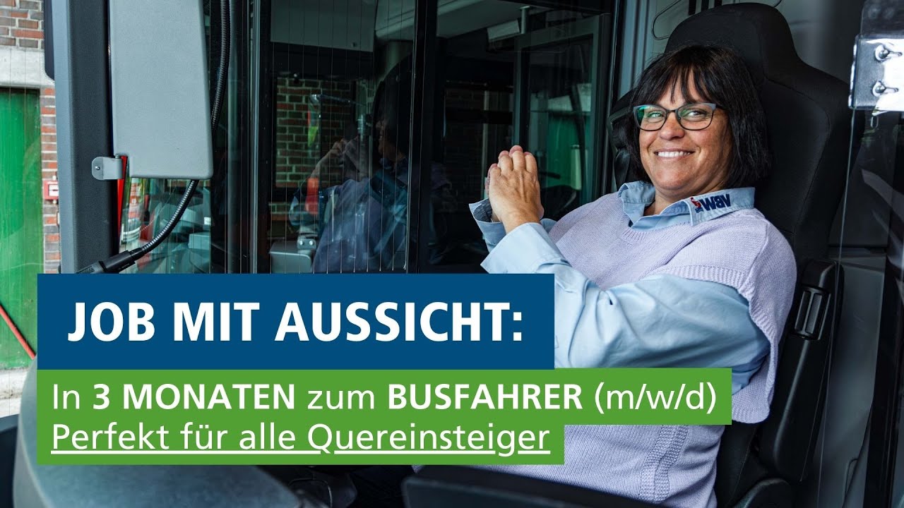 In 3 MONATEN zum BUSFAHRER (m/w/d) - Perfekt für alle Quereinsteiger