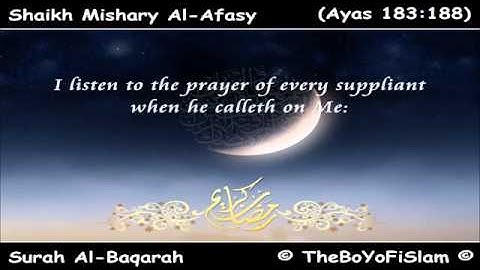 شهر رمضان الذي انزل فيه القرآن تلاوة خاشعة _ مشاري راشد العفاسي_  Quran