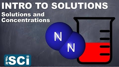 Introduction to Solutions: Solutions and Concentration