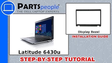 Dell Latitude 6430u (P36G001) Display Bezel How-To Video Tutorial