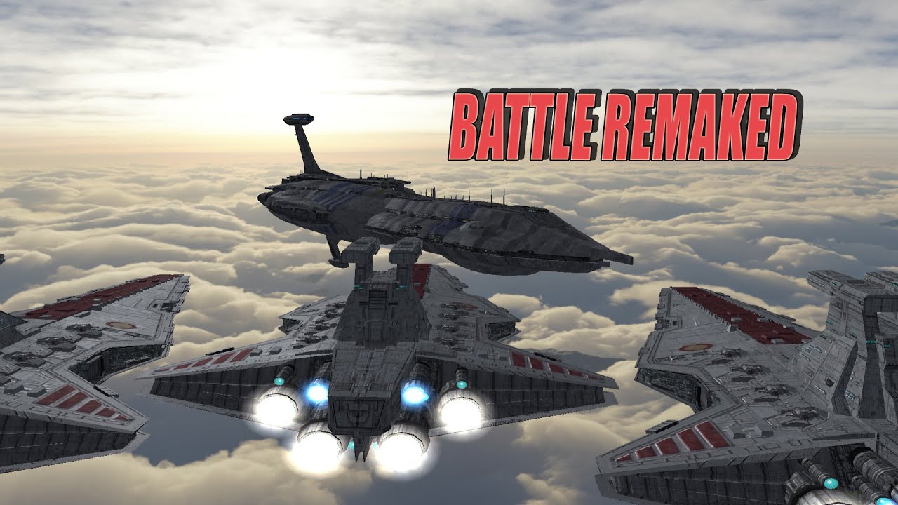 Providence Dreadnought vs 3 Venators | Epic Star Wars EaW Remake AR ...