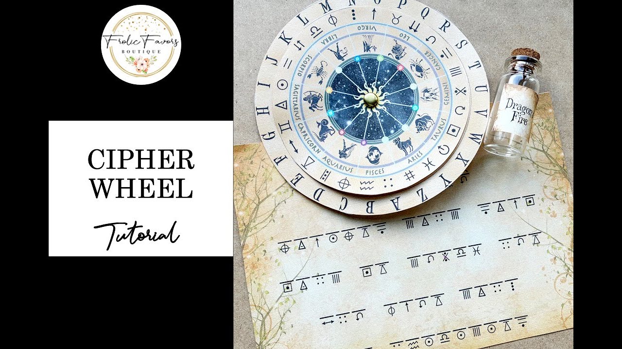 Cipher Wheel Tutorial with FREE Potion Labels For A Wizard Party 
