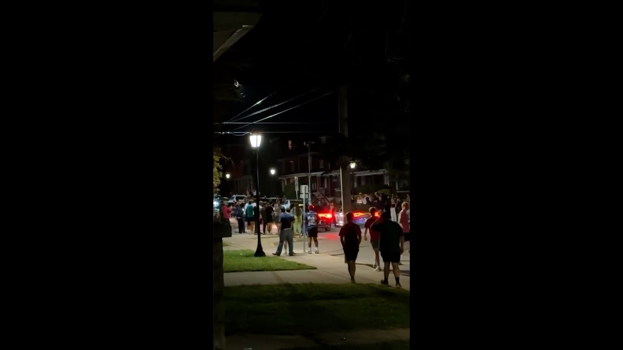 Violent brawl breaks out at college in Pennsylvania