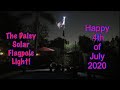 The Daisy Solar Flagpole Light made by Deneve.... How to install it and What it Looks like at Night!