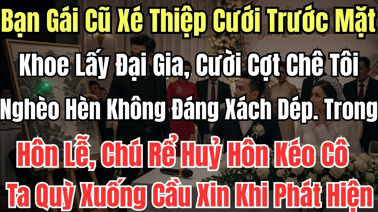 Bạn Gái Cũ Xé Thiệp Cưới Trước Mặt Khoe Lấy Đại Gia, Cười Cợt Chê Tôi Nghèo Hèn Không Đáng Xách Dép