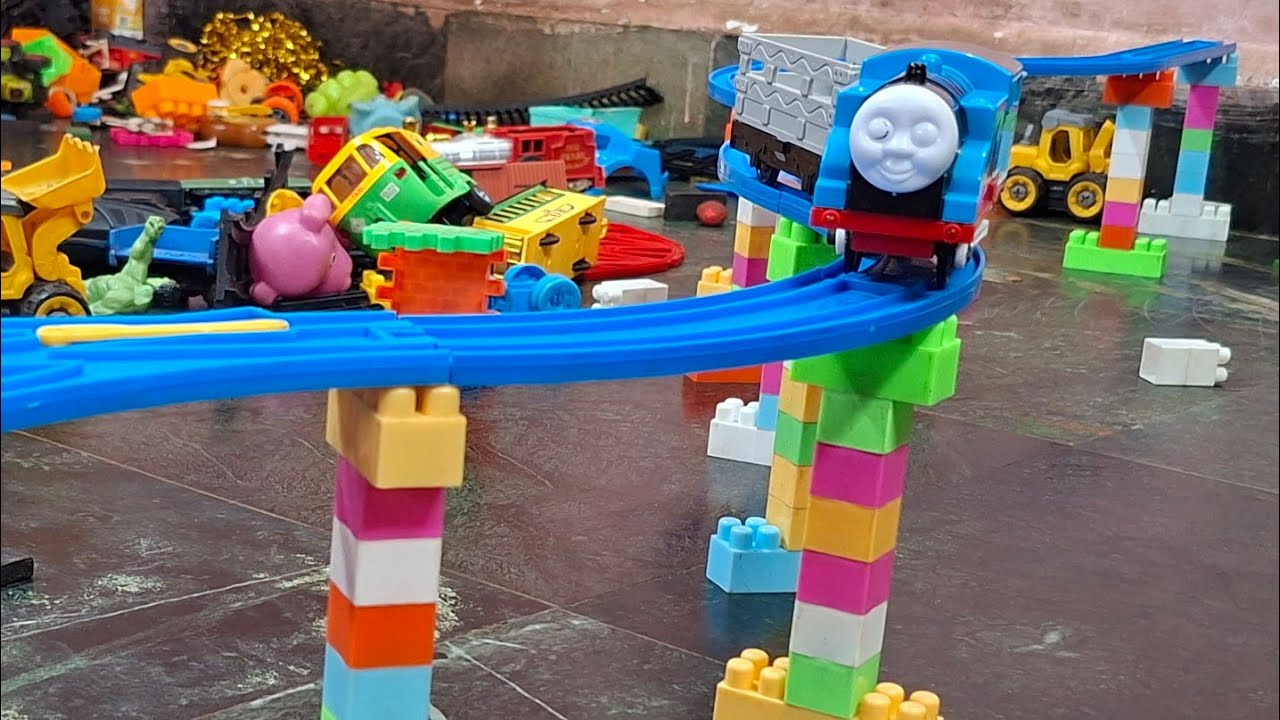 Vehicle Stuck on Road! Kids Rescue Mission with JCB & Loader Construction Toys Story