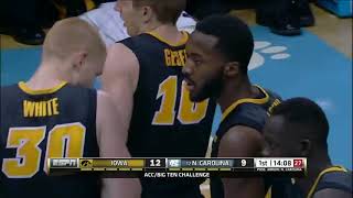NCAA Basketball   Iowa Hawkeyes at North Carolina Tar Heels on Dec 3, 2014