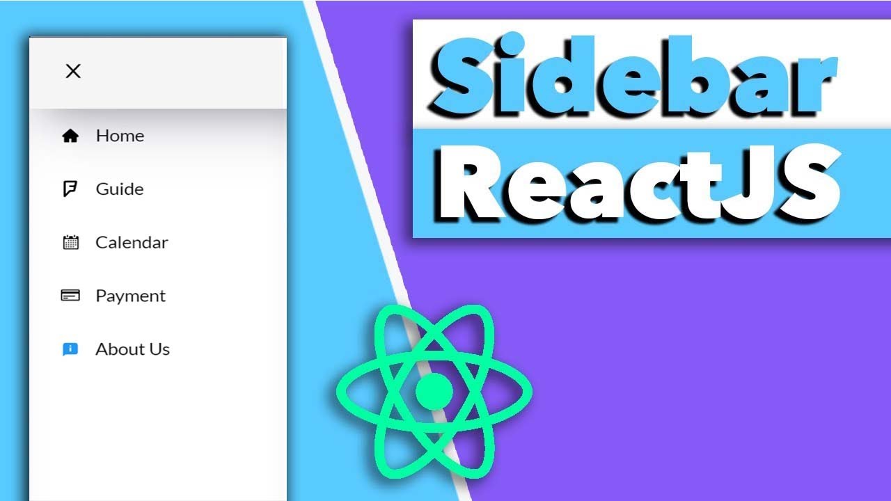 Sidebar Menu Tutorial React - Sidebar Navigation React - YouTube