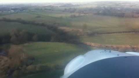 C42 Ikarus Microlight G-CEGZ Touch & Go into Dairyhouse Farm