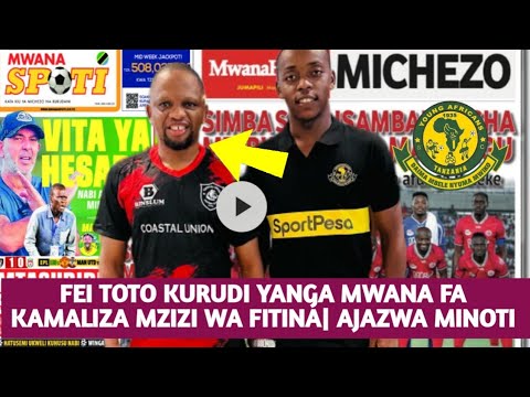 #Magazeti Ya Michezo Leo MOSES PHIRI na MAYELE Vita Imeanza SIMBA ...
