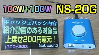 Nobsound NS-20G DSP パワーアンプ
