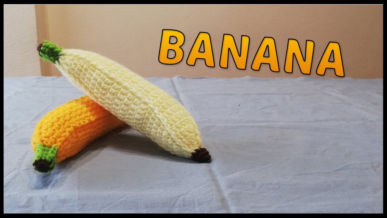 Bananas hechas a crochet