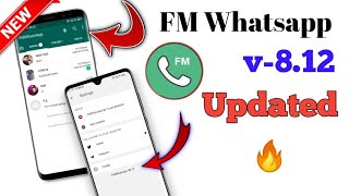 Fm WhatsApp Latest Version v-8.12 updated fm WhatsApp With New Settings by uvesh mirza screenshot 1