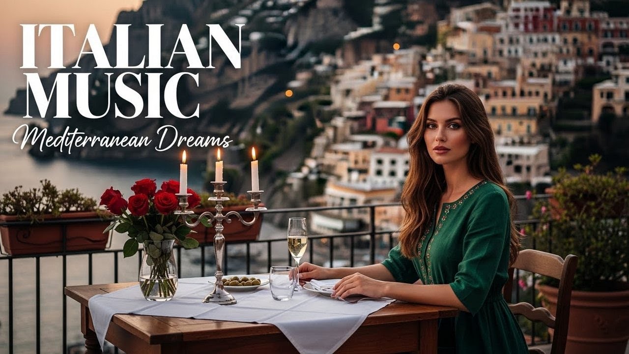 🎶 Italian Vibes & Mediterranean Music 🎶 2+ Hours Scenic Amalfi Coast & Lake Como Still Calm