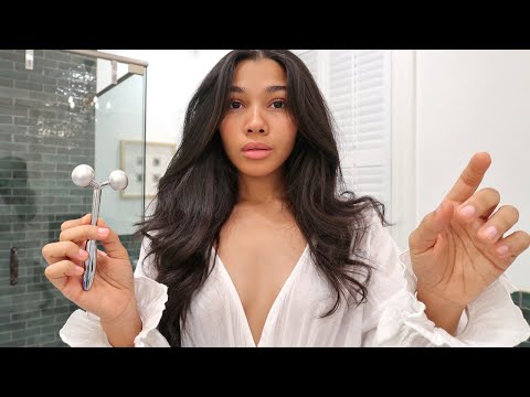 ASMR | Get Ready For Bed With Me | Skincare ASMR  | Mouth Sounds 🌬️