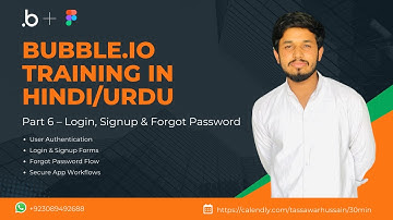 Part 6 | Bubble.io Login, Signup & Forgot Password Flow | Full Guide in Hindi/Urdu